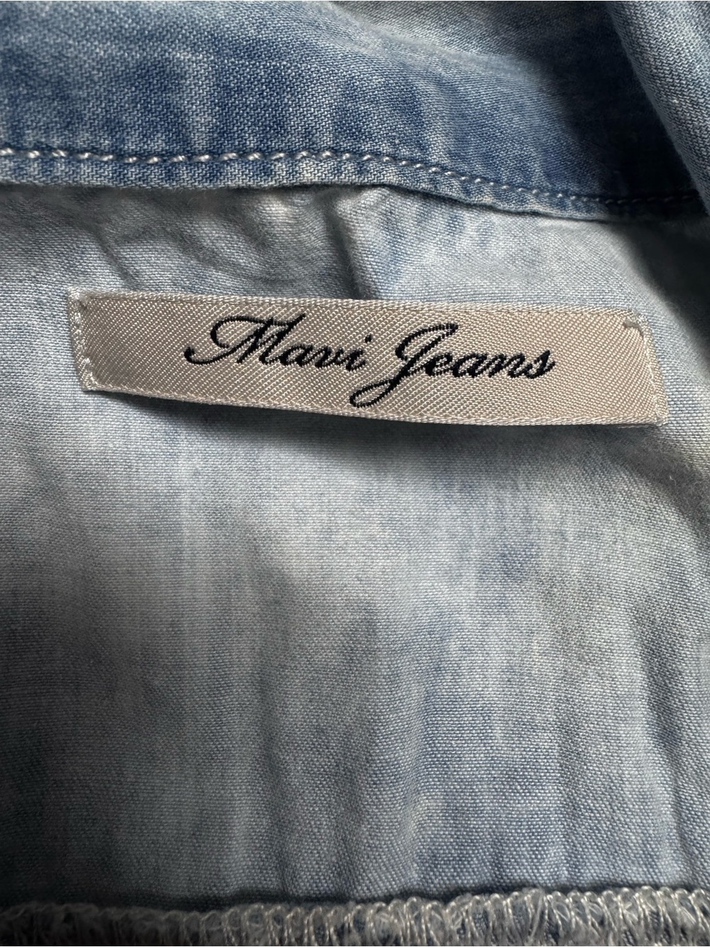 Mavi Jeans Light Wash Denim Zip Front Utility Romper Belted Short Sleeve Size M - Picture 4 of 11